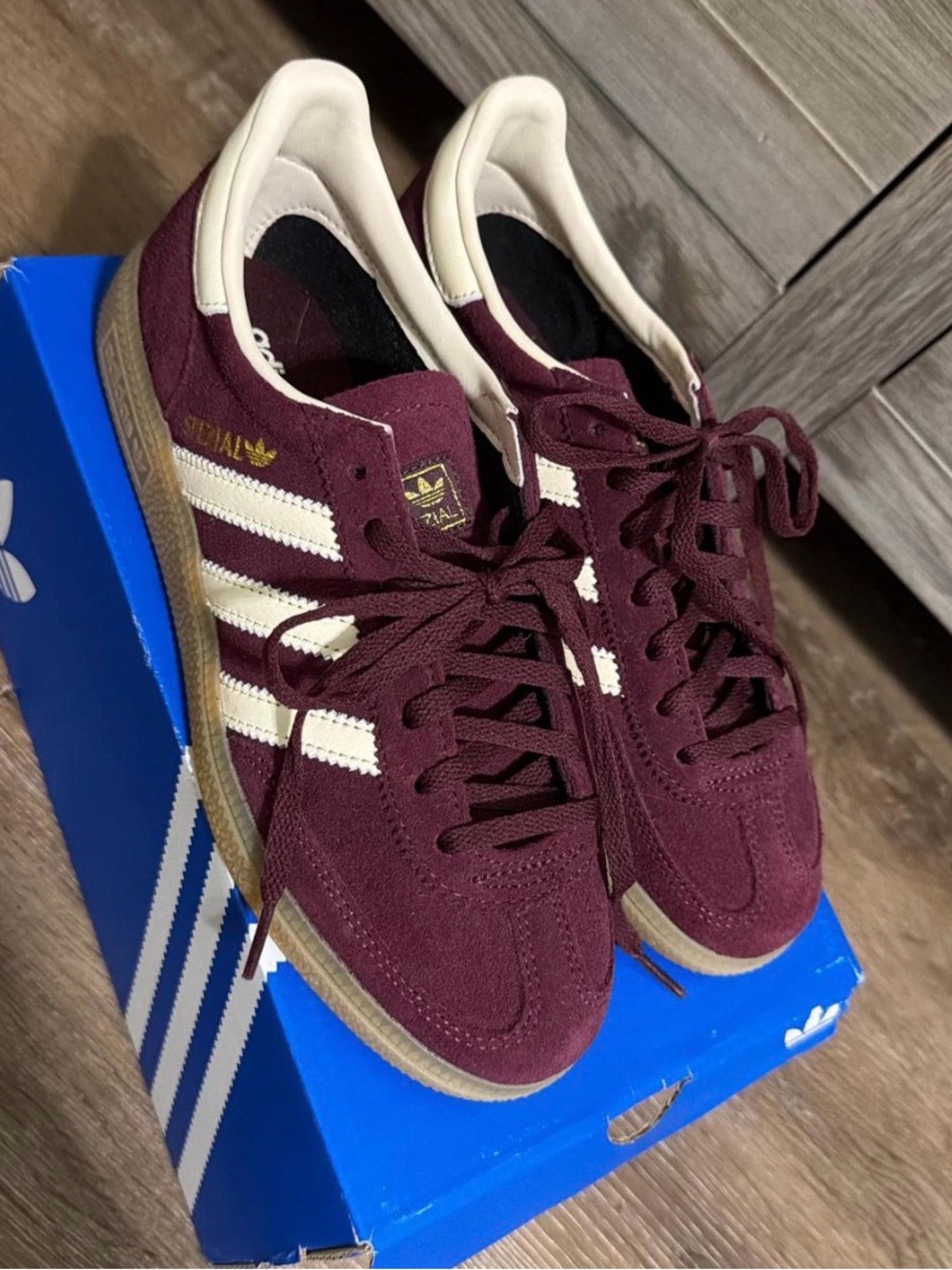 adidas Women spezial maroon sneakers